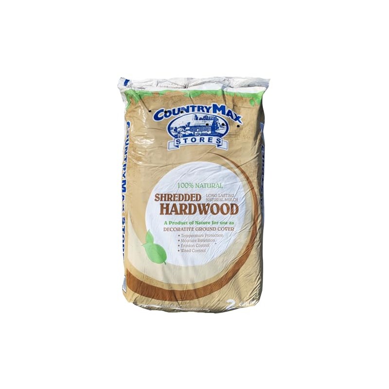 CountryMax Natural Shredded Hardwood Mulch, 2 Cu. Ft.