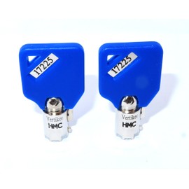 Protex Safe Toolbox Keys Numbers HMC00001-31000 Gun-Safes-Ace ll Dark Engraved Blue Caps Vertikee(TM)