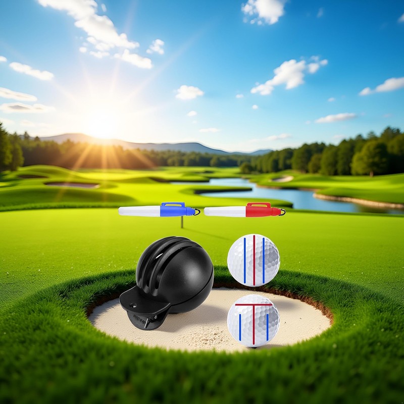 WaigN Fade-Resistant Golf Ball Liner, Advanced Design Ball Marking Tool