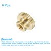 sourcing map Knurled Thumb Nuts, 6Pcs M6 x D20mm x