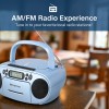 Emerson Portable CD Player Boombox with AM/FM Stereo Radio Cassette
