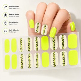 Semi-Cured Gel Nail Wraps for DIY Manicure – 16/20/22 Full-Cover Nail Stickers with UV Lamp Curing for At-Home Nail Art