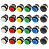 Mini Momentary Push Button Switch, Pack of 24 Round Push