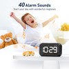 LATEC Alarm Clock, Digital Alarm Clock Bedside with LED Display,