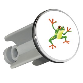 Huuraa Sink Plug Frog Comic Gift 4 cm Height Adjustable 6.5 to 8.5 cm Frog Gift Idea