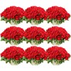 Jexine 100 Pieces Artificial Roses Flowers Bulk, Long Stem Realistic
