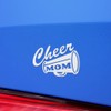 Decal Stickers Of Cheer Cheerleader Mom (White) Premium Waterproof Vinyl