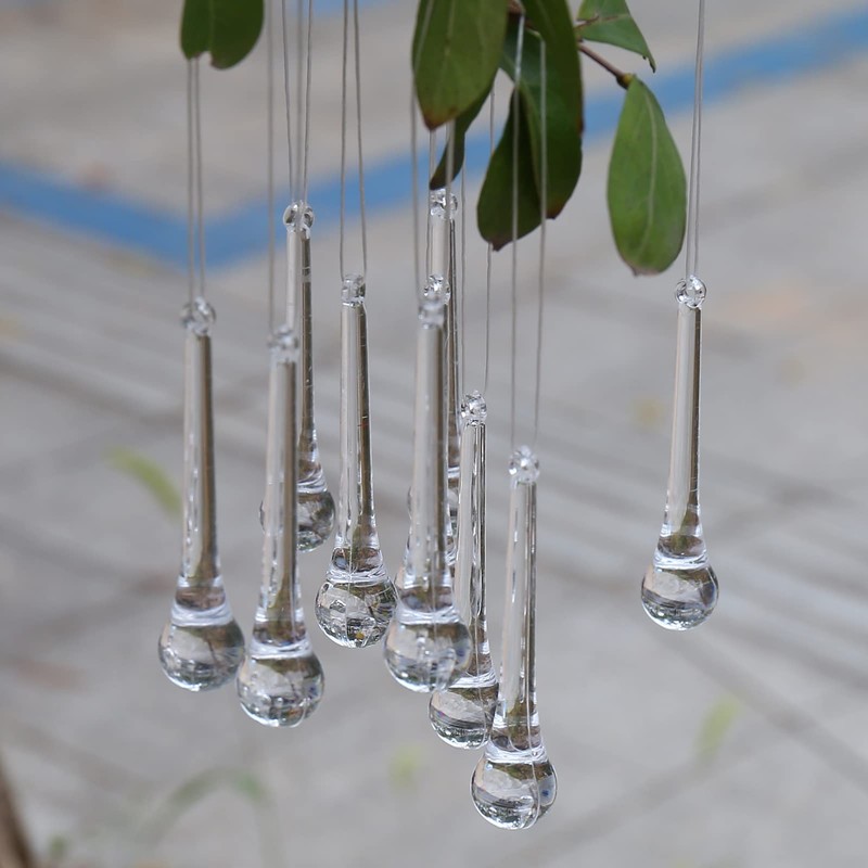 YIEUR 40 x Christmas Tree Decorations Icicle Ice Drop Pendants