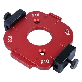 Namvo 4-in-1 Round Corner Template Aluminum Alloy Positioning Tool Non-Deformable Router Corner Radius Template for Precision Woodworking DIY Projects