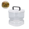 Pickle Jar with Strainer Flip Leak Proof Pickle Juice Separator