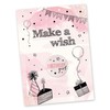 Papierdrachen Postcard with Button | Make a Wish for Sending