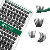 KEYYOU Agrupaciones de latigas,96 Pcs Cluster Lashes D Curl 10-18MIX