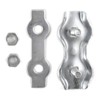 10 pcs galvanised Steel Duplex Wire Rope Clip 4mm