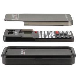 KAPEK Scientific Calculator + Math Set for Schools | 2-Line Display | 10-Piece Geometry Set | Ruler, Compass, Protractor | 240+ Integrated Functions | GCSE Math Bundle | Black