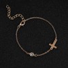 Yienate Unique Tiny Cross Bracelets Chain Gold Cross Hand Chain