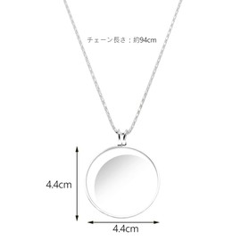 Pendant Magnifier Magnifier Portable Magnifying Glass Magnifier 5x Magnification Necklace Magnifying Glass Reading Loupe Easy to Use Handheld/Neck Hanging (Silver) Used to enlarge letters for easier