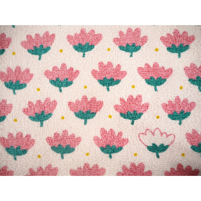 kosugizen Face Towels, Printed Flowers, 13.4 x 31.5 inches (34
