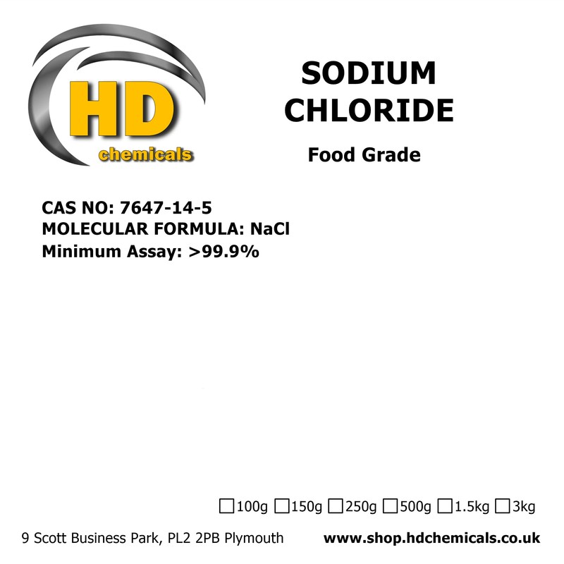 100g Sodium Chloride 99.9% Food Grade