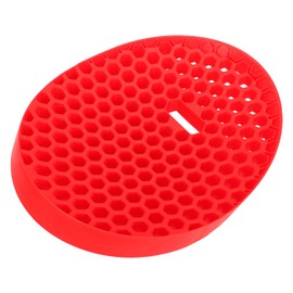 Acouto Rugged Red Car Wash Bucket Insert - Multifunctional Washboard Insert, Grit Trap and Dirt Guard Effective Sediment Separation Filter for Detailing
