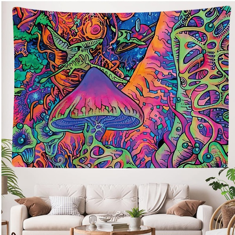 Ulticool – Bedroom Decorative Wall Tapestry - Neon Psychedelic -