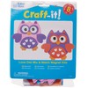 Baker Ross Owl Foam Magnets for Crafts, Pack of 8,