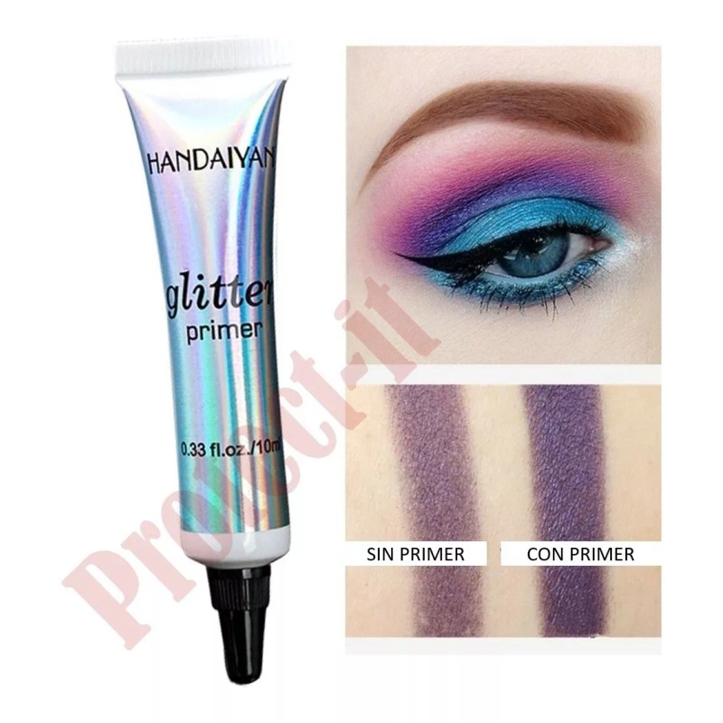 Handaiyan Paq. 3 Bases Primer Para Maquillaje / Glitter Larga