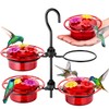 iBorn Small Hummingbird Feeder Hummingbird Feeders for Outdoors Hanging 4PCS