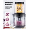 TWOMEOW Food Processor 4 Cup, Electric Food Chopper, 【Small but