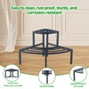 DHYGOTFUR Aluminum 2-Tier Plant Stand Lightweight, Sturdy, and Rust-Free Corner