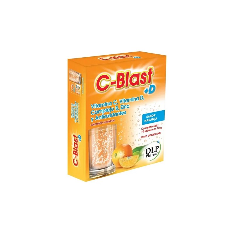 Blast Vitamina Complejo Zinc Antioxidantes 3cajas Sabor Naranja