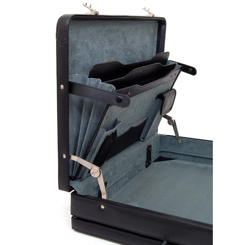 Alpine Swiss Mens Briefcase | Expandable Genuine Leather Attache Briefcase