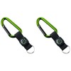 munkees 2 x 322859 Keyring Carabiner Hook with Strap +