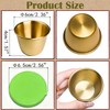 2 Pack Metal Dappen Dish Cups for Nail Art Acrylic
