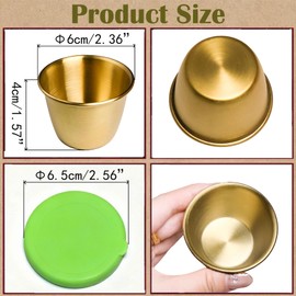 2 Pack Metal Dappen Dish Cups for Nail Art Acrylic Liquid