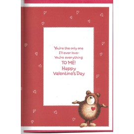 Valentine's Day Greeting Card for One I Love 17.5 x 25 Cm To The One I Love On Valentine's Day Cute