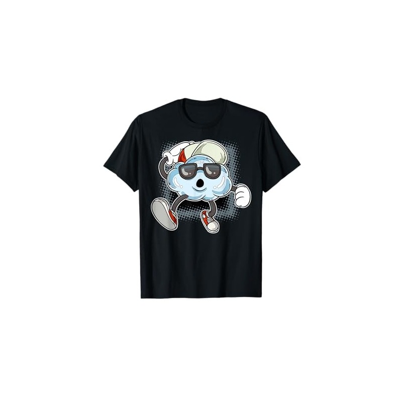 Cartoon Cloud Character Fun Funky Cloud For Kids T-Shirt