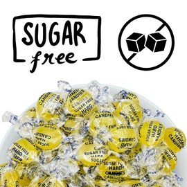 Sugar Free Lemon Drops Hard Candy Individually Wrapped Bulk Old Fashioned Lemon Candy (2LB)