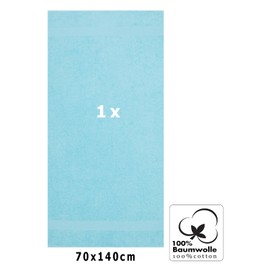 Betz Palermo Bath Towel Set 100% Cotton Towel Beach Towel Size 70 x 140 cm Turquoise