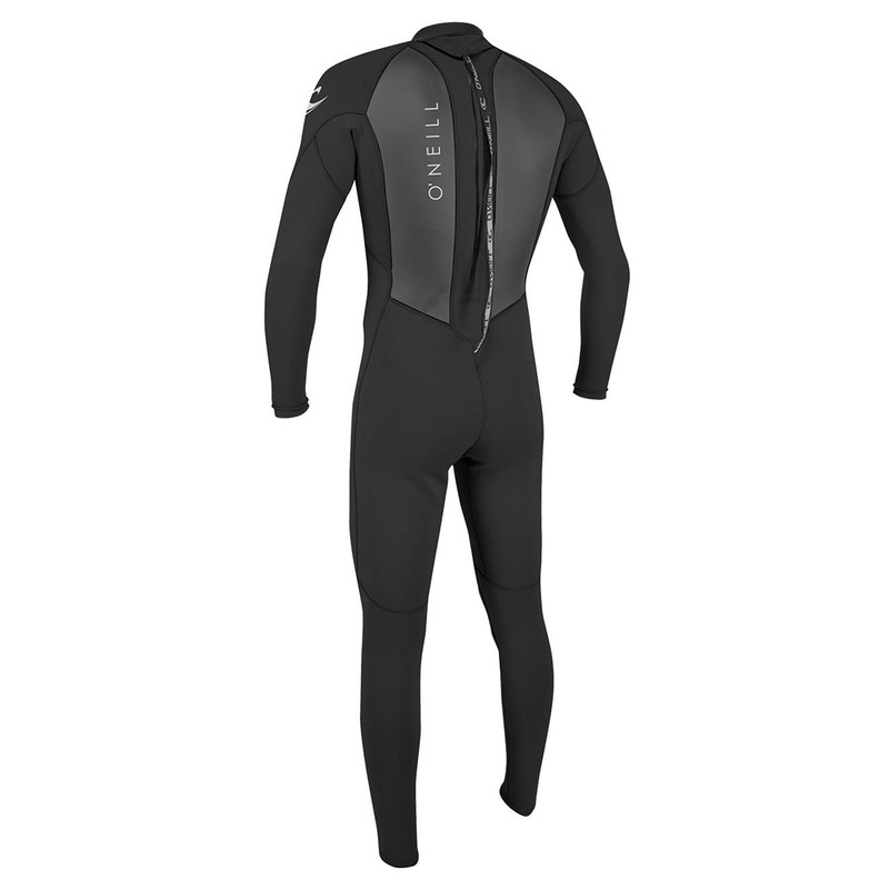 O'Neill Men's Reactor-2 3/2mm Back Zip Full Wetsuit, Black/Black, MT