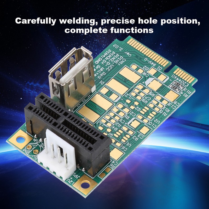 Mini PCI-E To PCI Express 1X Slot Adapter Riser Card