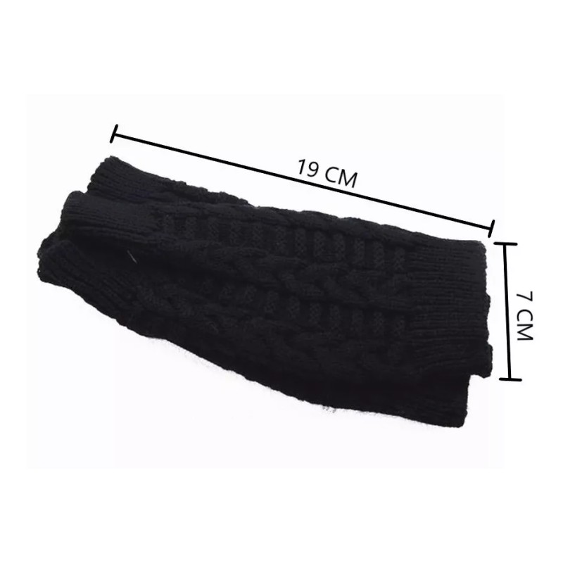 Patry Paquete 10x Guantes Sin Dedos Frió Invierno Lana
