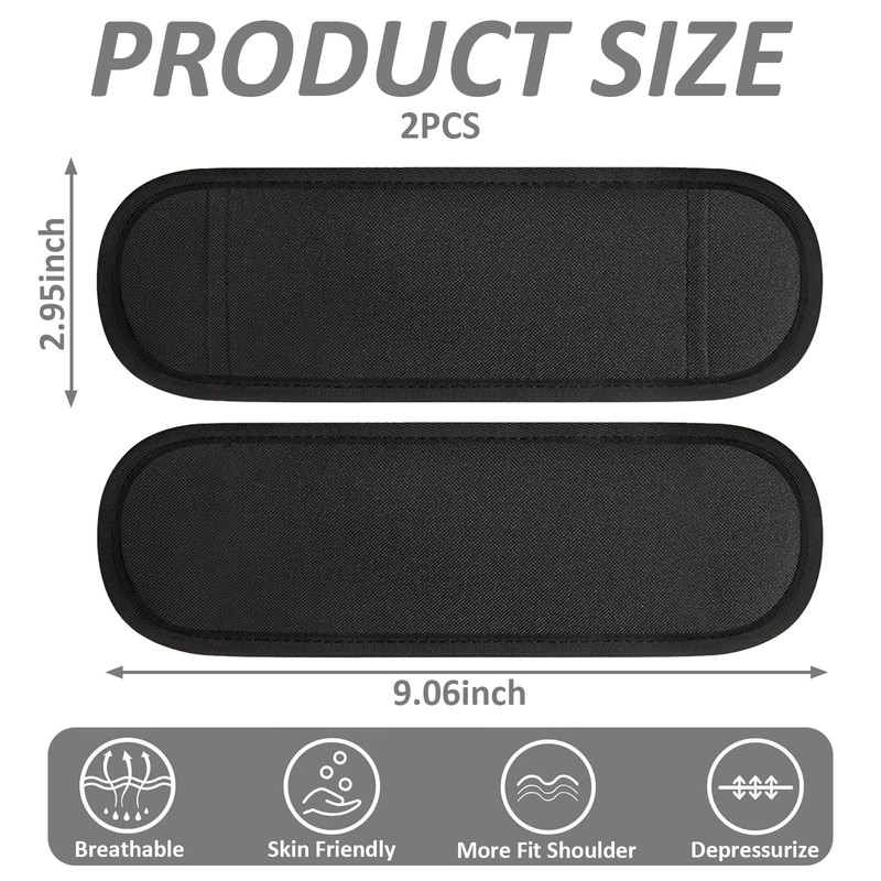 GEDEUBAN 2 PCS Soft Shoulder Pad for Bag Strap, Breathable