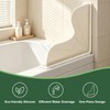 HJUHBDJ 2 Pc All-Silicone Shower Splash Guard with Suction Cups,