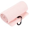 VIVIDLY 2 Pack Tri-fold Golf Towels, Premium Microfiber Fabric Waffle