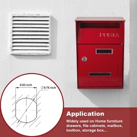 Naissian Cabinet Locks with Key,Mail Box Lock Set for Tool Box Furniture Cabinet Drawer Locks 1 1/8” Fits on 13/16inch Max Door Thickness, Pack of 8 Locks with 6 Keys Alike with Installation Guide