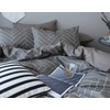 Geometric Chevron Duvet Cover,Soft Cotton Striped Herringbone Arrow Bedding Set,Grey