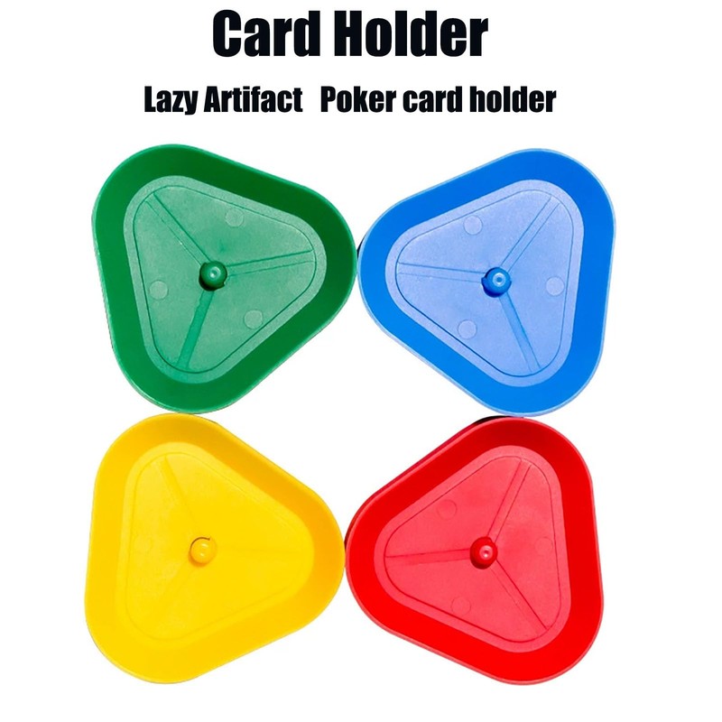 Jidyllic Playing Card Holder for Children, 4 Pieces Card Holder,