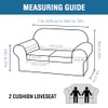 H.VERSAILTEX 3 Piece Stretch Sofa Covers for 2 Cushion Loveseat