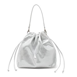 VITAFELICE Inb-10059p Women's Metallic 2-Way Shoulder Bag, Silver, F