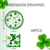 40pcs St. Patrick's Day Plates and Napkins Set Decorations for